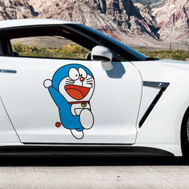 Doraemon 'Kicking | Right' Vinyl Car Sticker