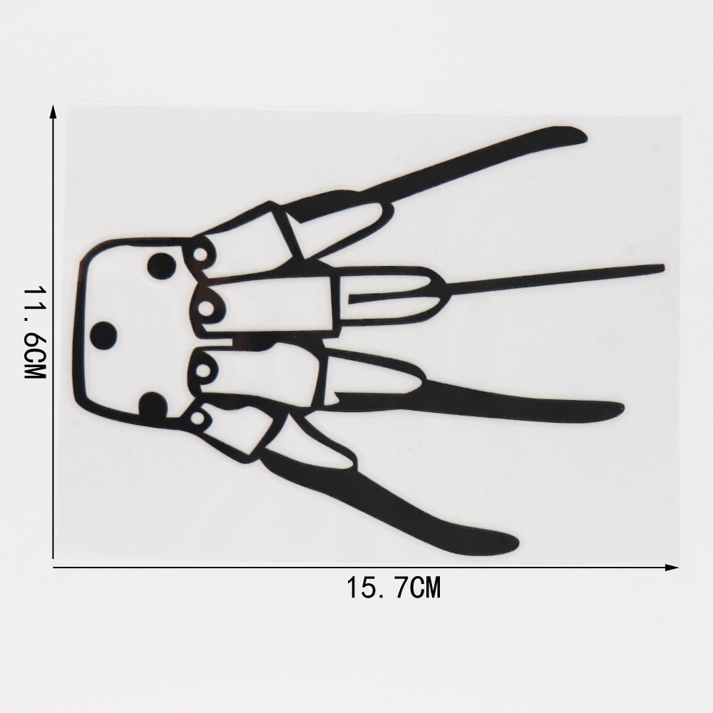 Cool 'Claws Weapon' Vinyl Car Sticker