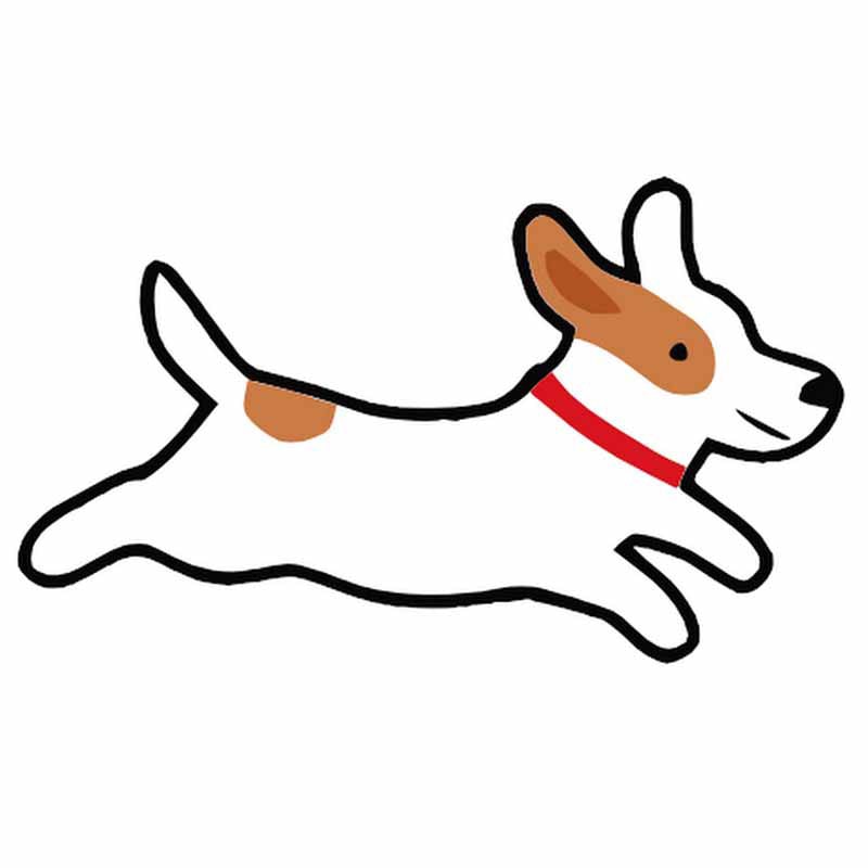 Jack Russell Terrier Dog 'Jumping' Vinyl Car Sticker