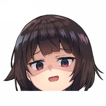 KonoSuba 'Young Megumin Face' Vinyl Car Peeker Sticker