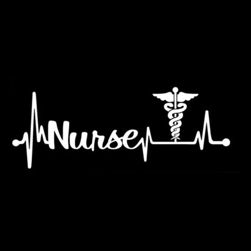 Nurse 'Lifeline | Medical Symbol' Vinyl Car Sticker