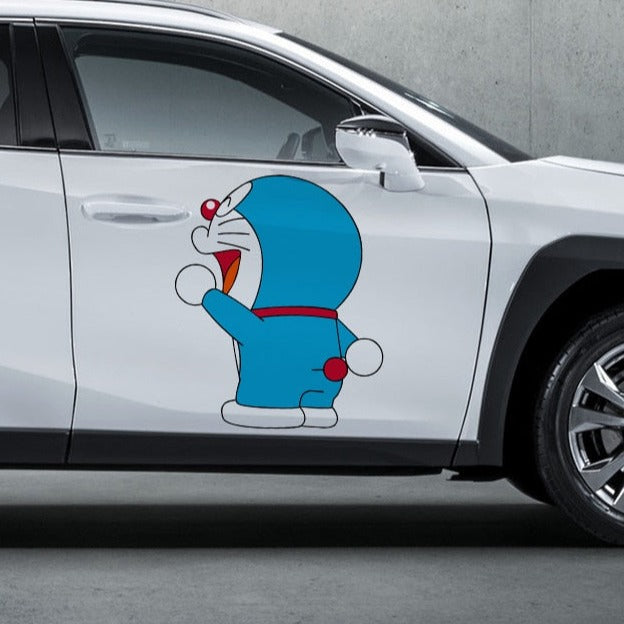 Doraemon 'Shouting | Right' Vinyl Car Sticker
