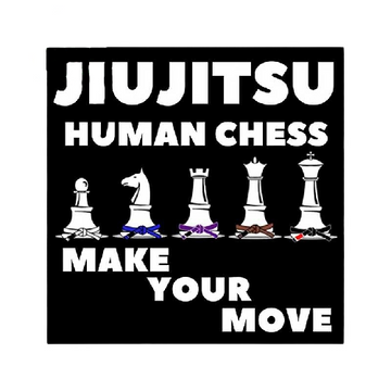 Jiu Jitsu 'Human Chess Make Your Move' Vinyl Car Sticker