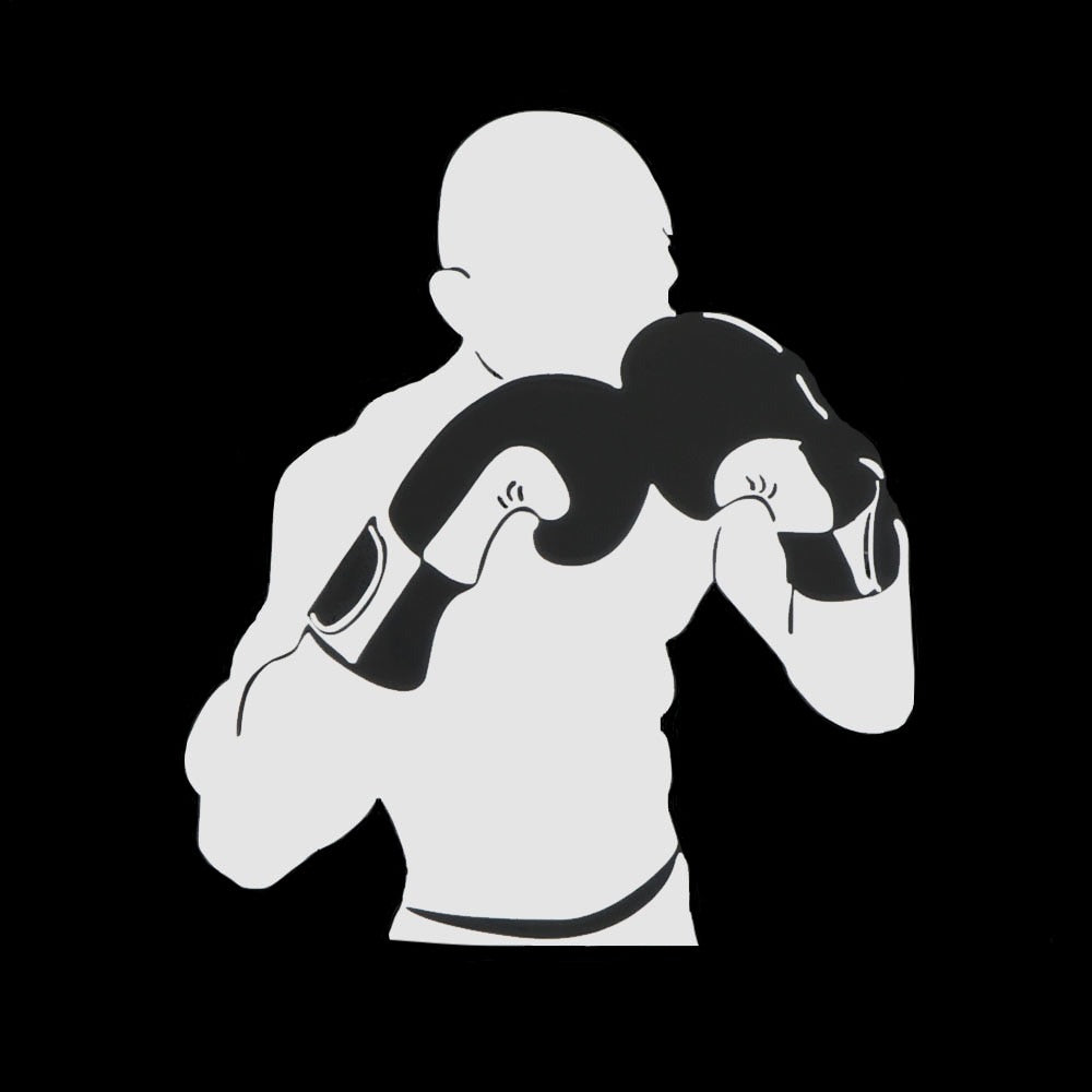 Boxing 'Boxer | Shadow' Vinyl Car Sticker