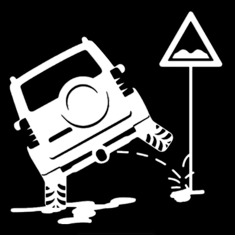 Jeep 'Bump Ahead' Vinyl Car Sticker