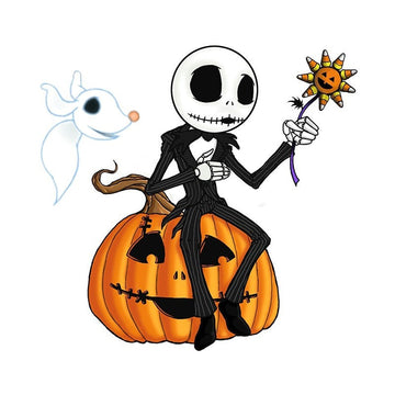 The Nightmare Before Christmas 'Jack | Pumpkin Flower' Vinyl Car Sticker