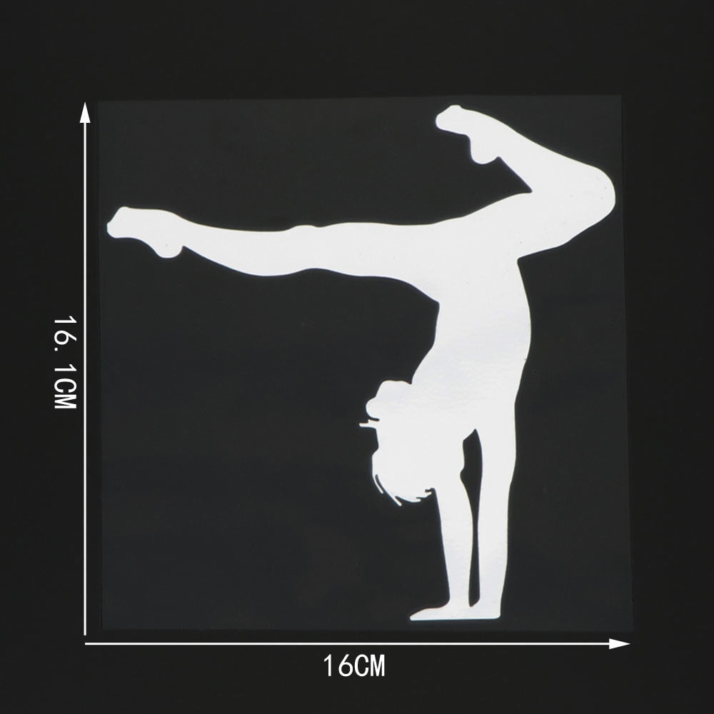 Sports 'Acrobatic Gymnastic' Vinyl Car Sticker