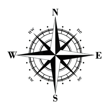 Compass Vinyl Car Sticker