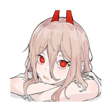 Chainsaw Man 'Power | Serious' Vinyl Car Sticker