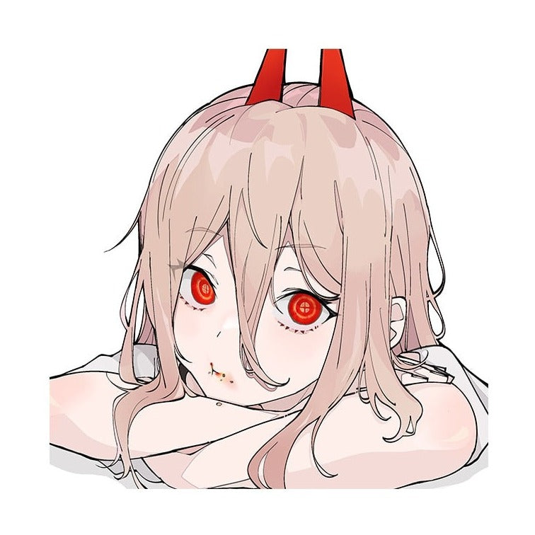 Chainsaw Man 'Power | Serious' Vinyl Car Sticker