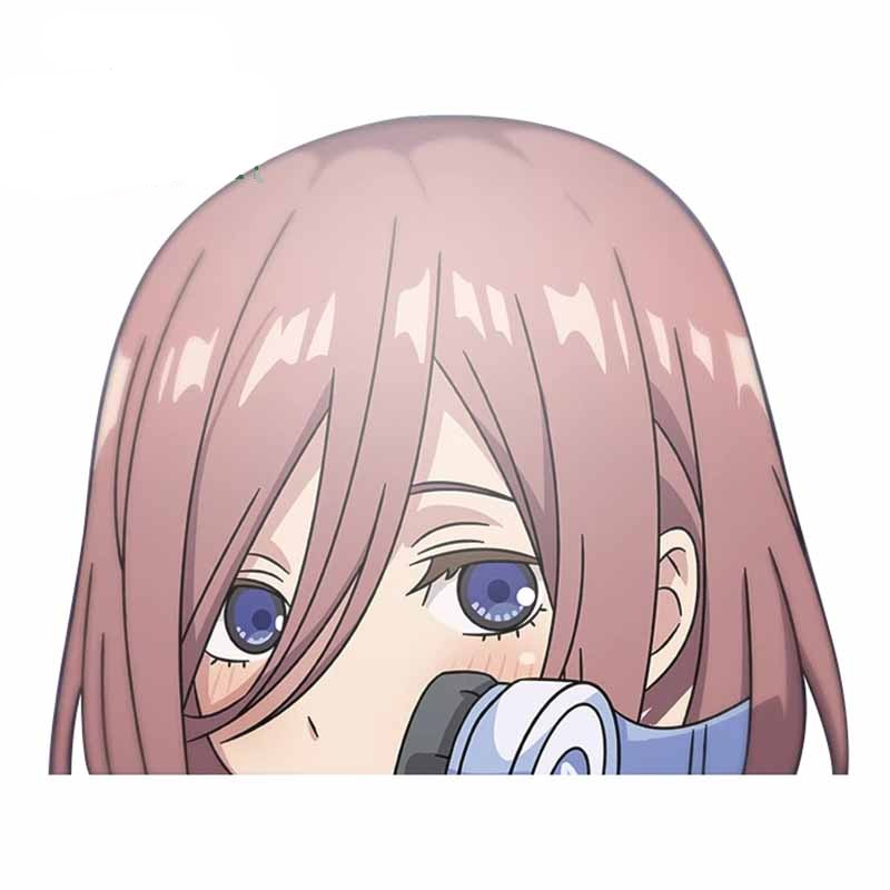 The Quintessential Quintuplets 'Miku Nakano Eyes' Vinyl Car Peeker Sticker