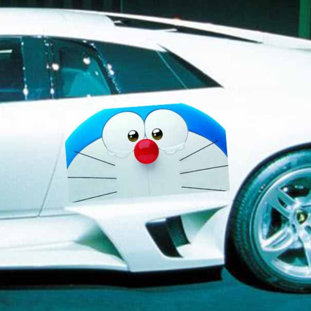 Doraemon 'Crying | Left' Vinyl Car Peeker Sticker