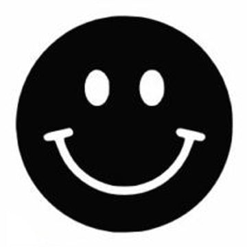 Cool 'Smiley Face' Vinyl Car Sticker