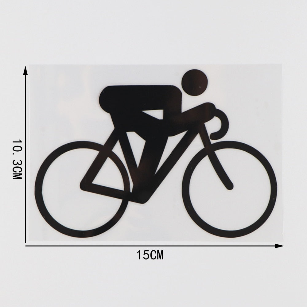 Sports 'Cycling' Vinyl Car Sticker