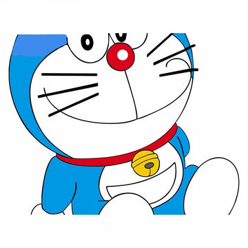 Doraemon 'Waiting | Right' Vinyl Car Sticker