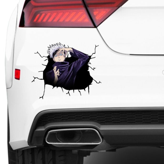 Jujutsu Kaisen 'Satoru Gojo | Unmasked' Car Window Vinyl Sticker