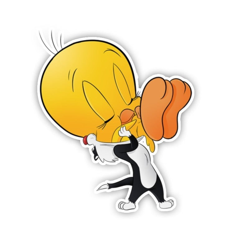 Looney Tunes 'Sylvester | Lifting Tweety Bird' Vinyl Car Sticker