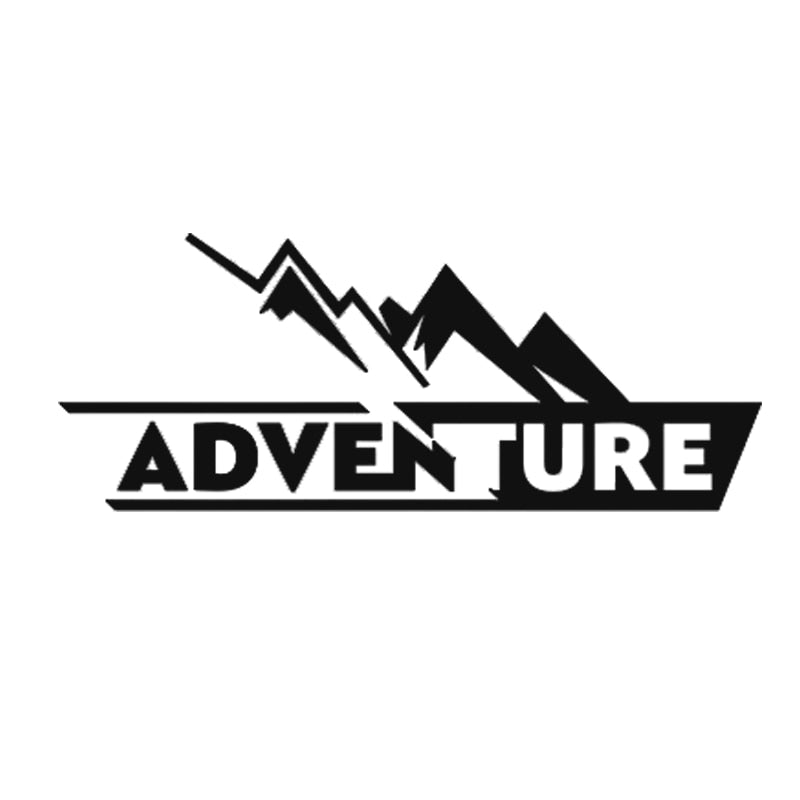 Adventure 'Mountain Peak' Vinyl Car Sticker