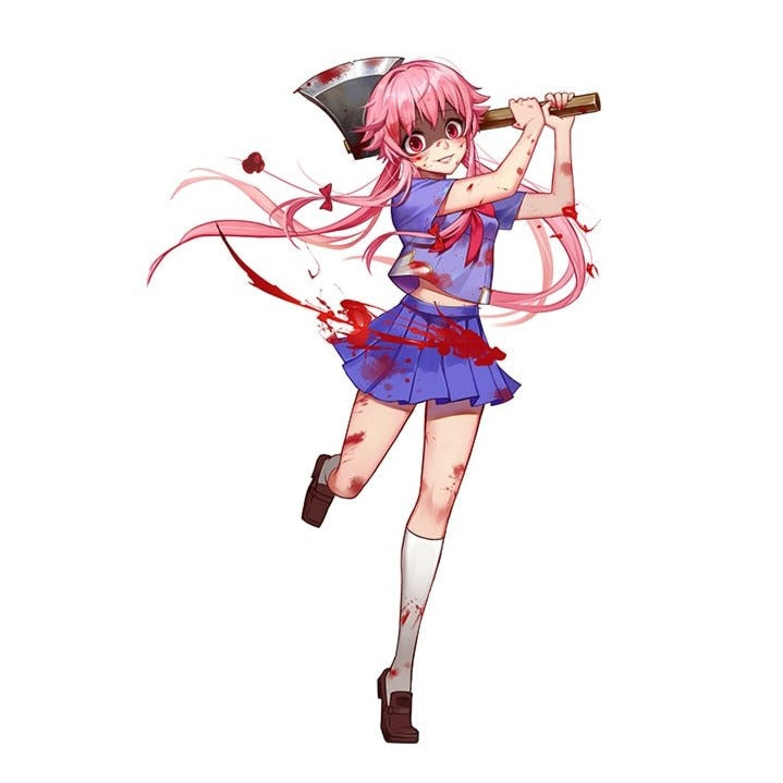 Future Diary 'Yuno Gasai | Attacking' Vinyl Car Sticker