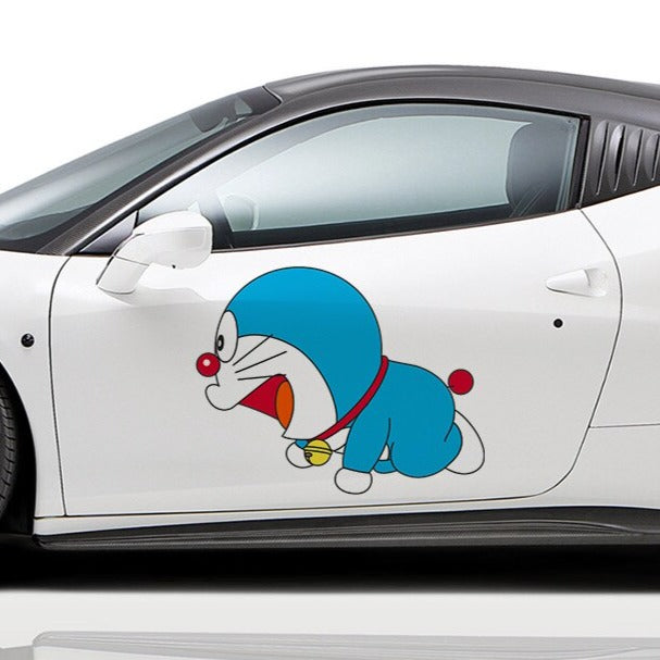 Doraemon 'Crawling | Left' Vinyl Car Sticker