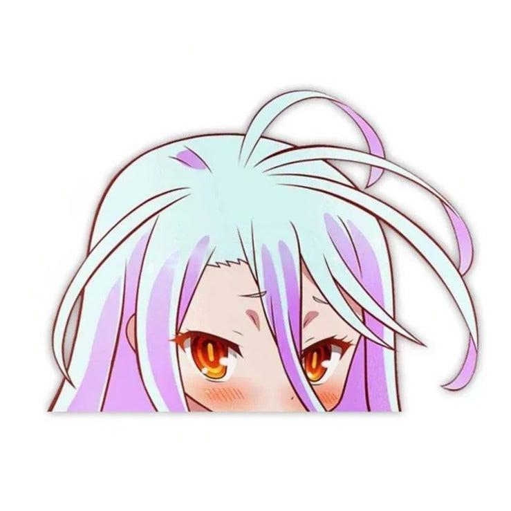 No Game No Life 'Shiro | Serious' Vinyl Car Peeker Sticker
