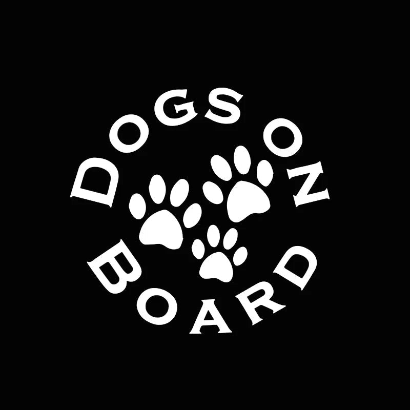Dogs On Board 'Dog Paws' Vinyl Car Sticker