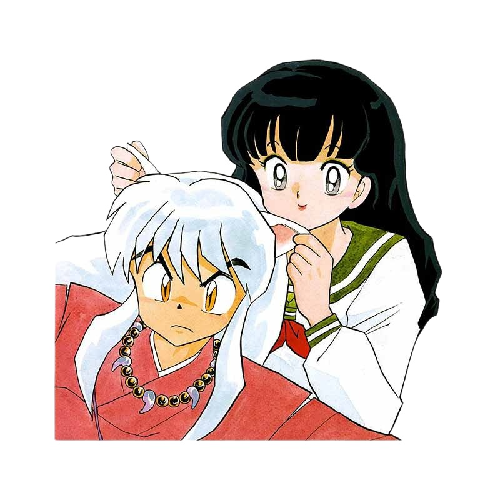 Inuyasha 'Kagome and Inuyasha | Surprised' Vinyl Car Sticker