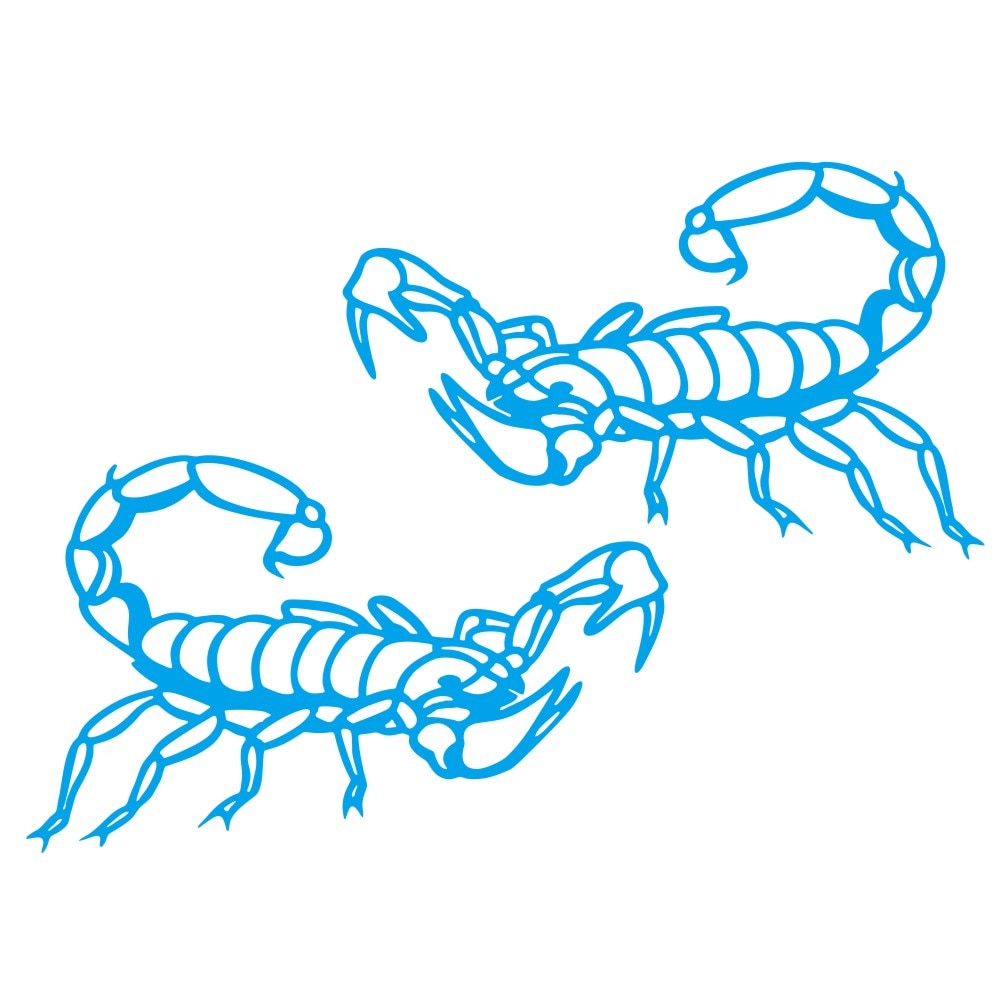 Comic Scorpions Vinyl Car Sticker