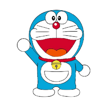 Doraemon 'Waving | Left' Vinyl Car Sticker
