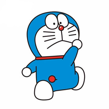 Doraemon 'Looking Back | Left' Vinyl Car Sticker