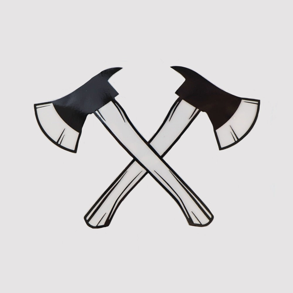 Vikings 'Crossed Axe Weapon' Vinyl Car Sticker