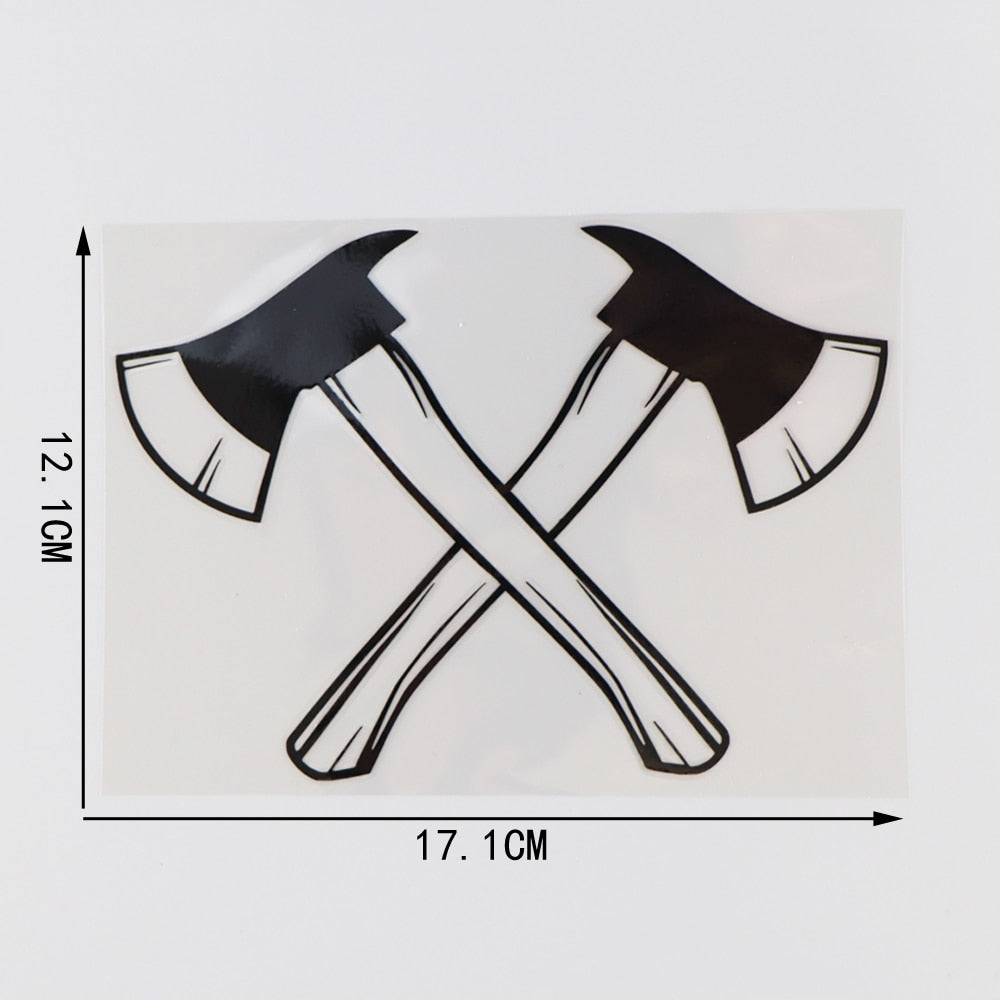 Vikings 'Crossed Axe Weapon' Vinyl Car Sticker