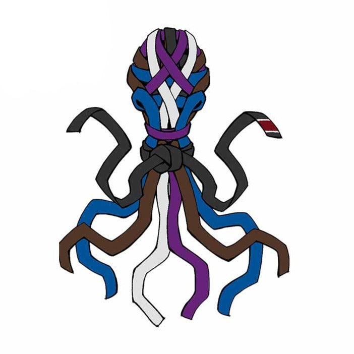 Brazilian Jiu-Jitsu 'Octopus Belts' Vinyl Car Sticker