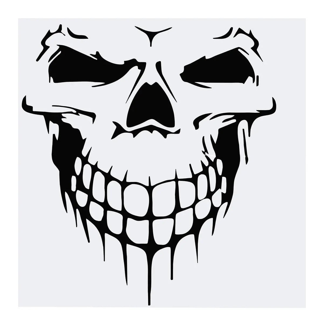 Skull 'Grinning' Vinyl Car Sticker