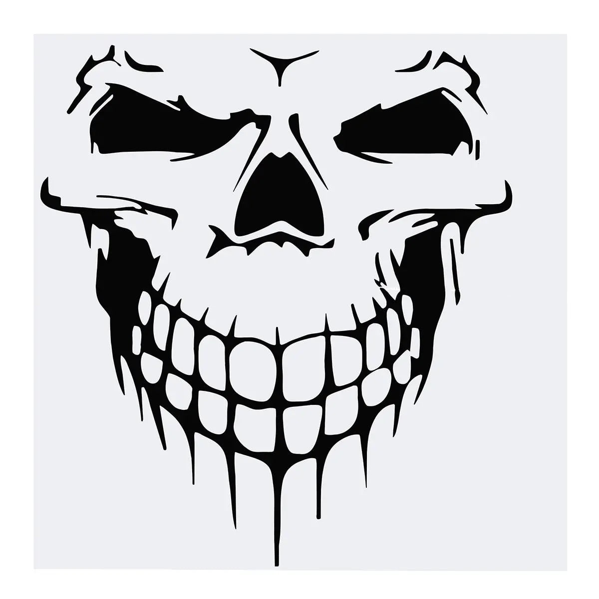 Skull 'Grinning' Vinyl Car Sticker