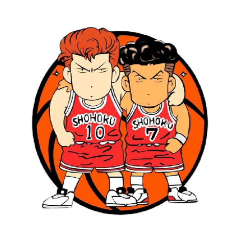 Slam Dunk 'Hanamichi Sakuragi And Ryota Miyagi' Vinyl Car Sticker