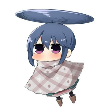 Laid-Back Camp 'Rin Shima | Flying' Vinyl Car Sticker