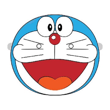 Doraemon 'Head | Right' Vinyl Car Sticker
