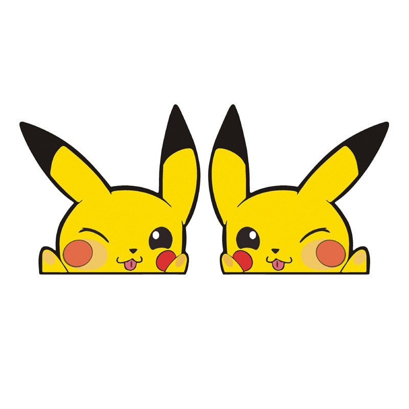 Pokemon 'Pikachu | Silly Face' Vinyl Car Peeker Sticker