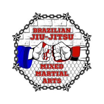 Brazilian Jiu Jitsu 'Mixed Martial Arts | Fist Bump' Vinyl Car Sticker