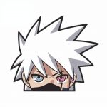 Naruto 'Kakashi Hatake | Rinnegan-One Tomoe Sharingan Eyes | 2.0' Vinyl Car Peeker Sticker
