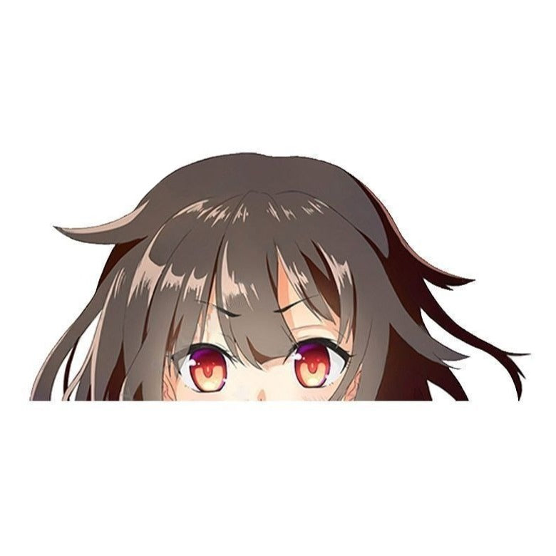KonoSuba 'Megumin | Fierce' Vinyl Car Peeker Sticker