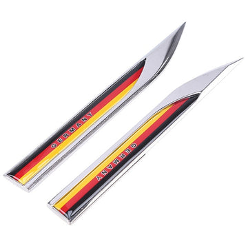 Side Fender Knife 'Germany Emblem Flag' Metal Car Sticker