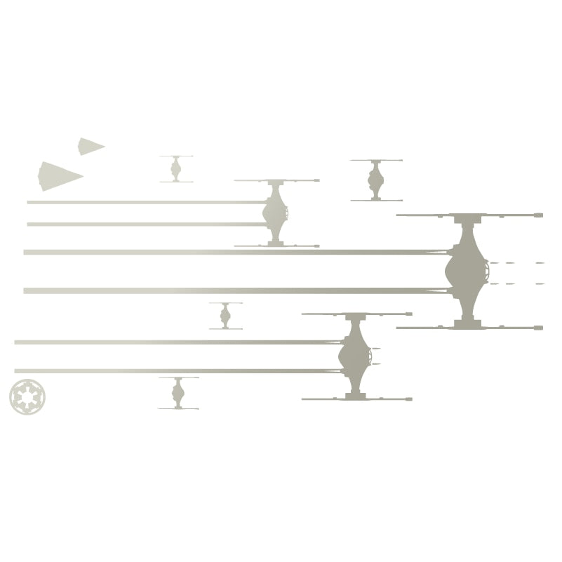 Star Wars 'Tie Fighters Battle | Shooting' Vinyl Car Sticker