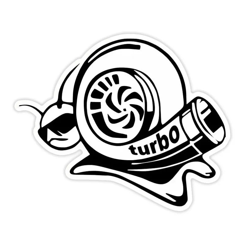 Cool Snail 'Turbo' Vinyl Car Sticker