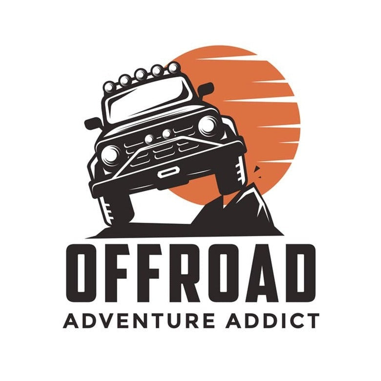 Off-Road Vehicles 'Adventure Addict' Vinyl Car Sticker