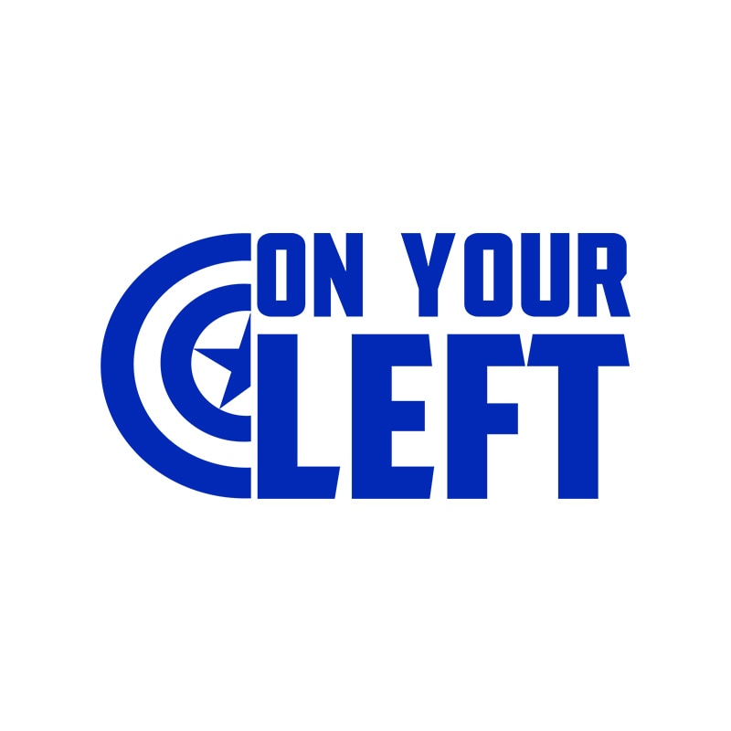 Captain America 'On Your Left' Vinyl Car Sticker