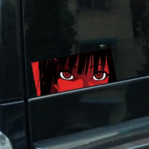 Kakegurui 'Yumeko Jabami | Serious' Vinyl Car Peeker Sticker