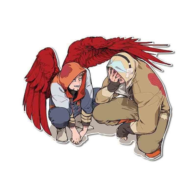 My Hero Academia 'Hawks And Endeavor | Talking' Vinyl Car Sticker