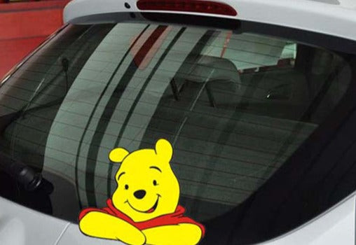 Winnie the Pooh 'Pooh | Smiling' Vinyl Car Peeker Sticker